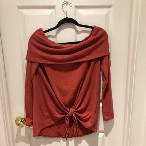 Off the shoulder sweater